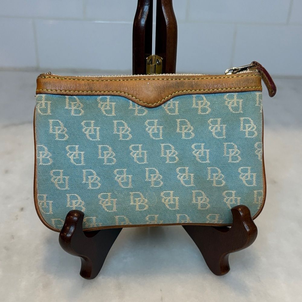 Dooney & Bourke Purse Pouch Key Chain Signature Monogram Pouch with Keyring